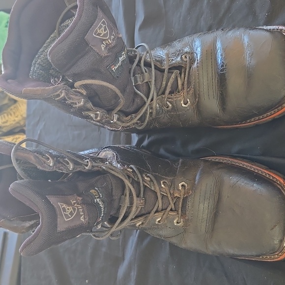 Ariat Men's Dark Brown Leather Boots - Picture 2 of 10